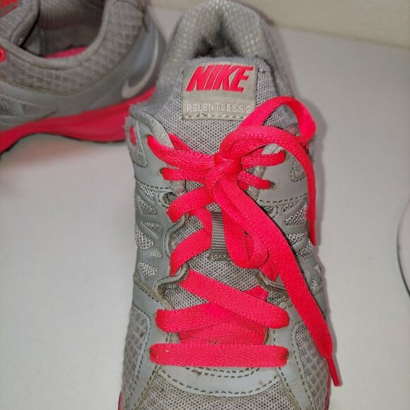 Nike Relentless2 Womans 7.5 Sneaker Running Shoe Pink Gray Logo light weight - Picture 3 of 12